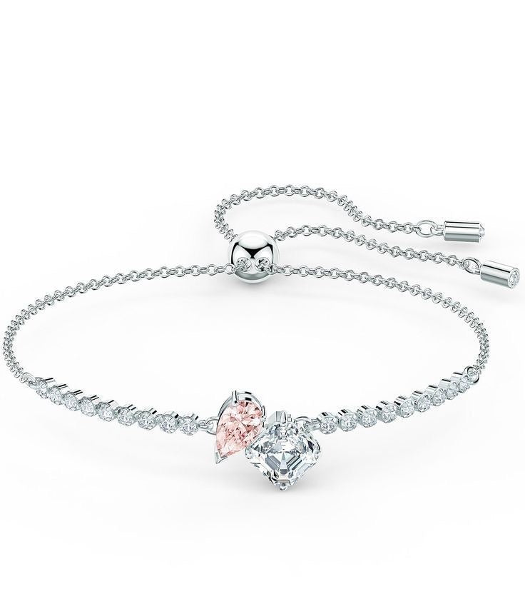 Pink & White Heart Duo Bracelet