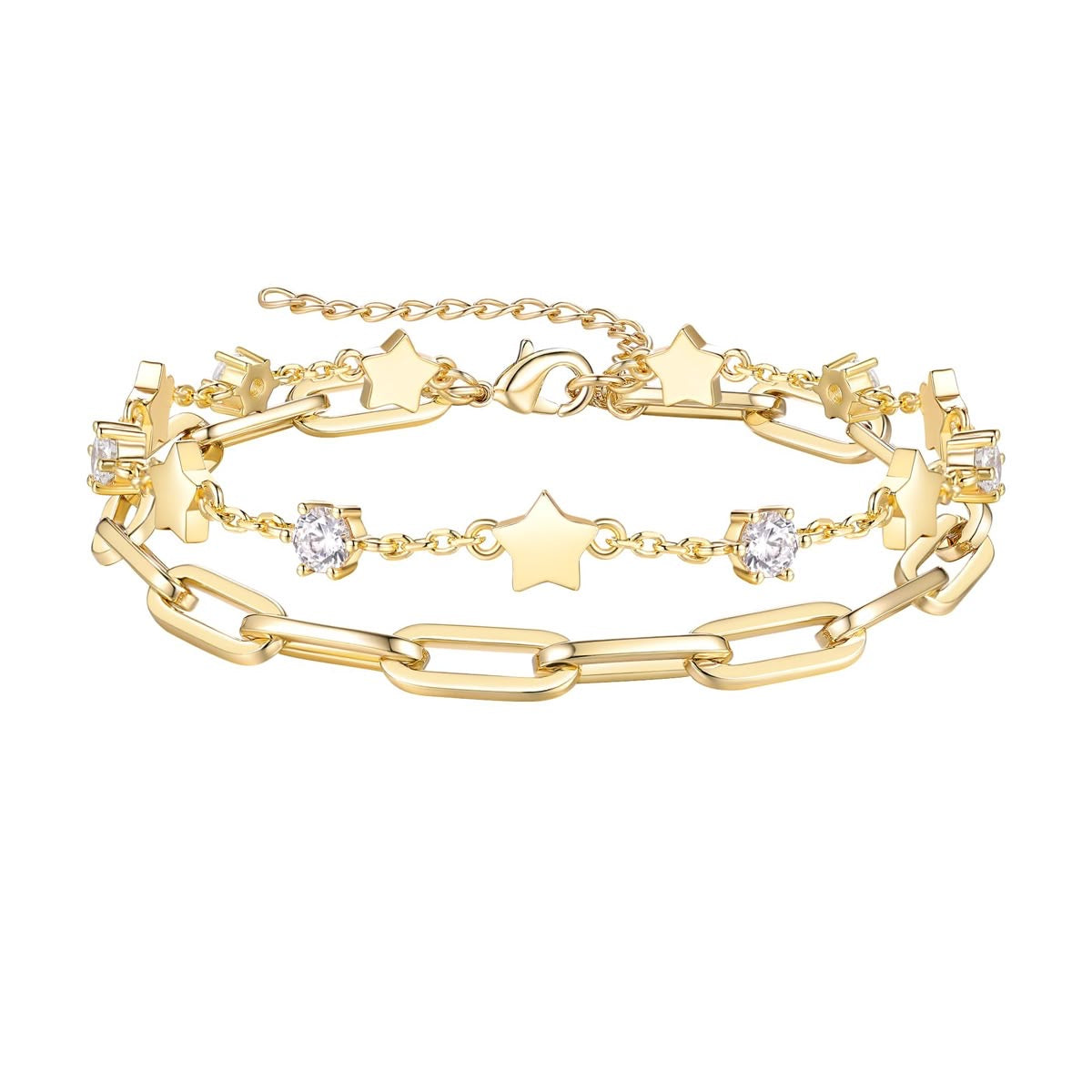 Star Double-Layer Chain Bracelet