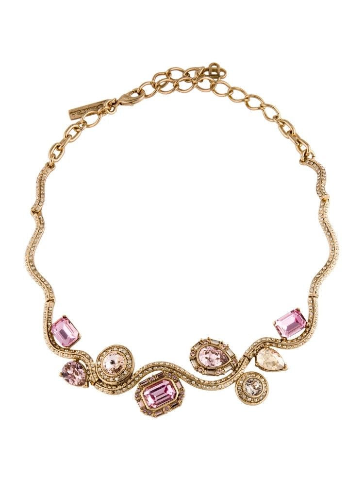 Pink Vintage-Cut Gem Bracelet