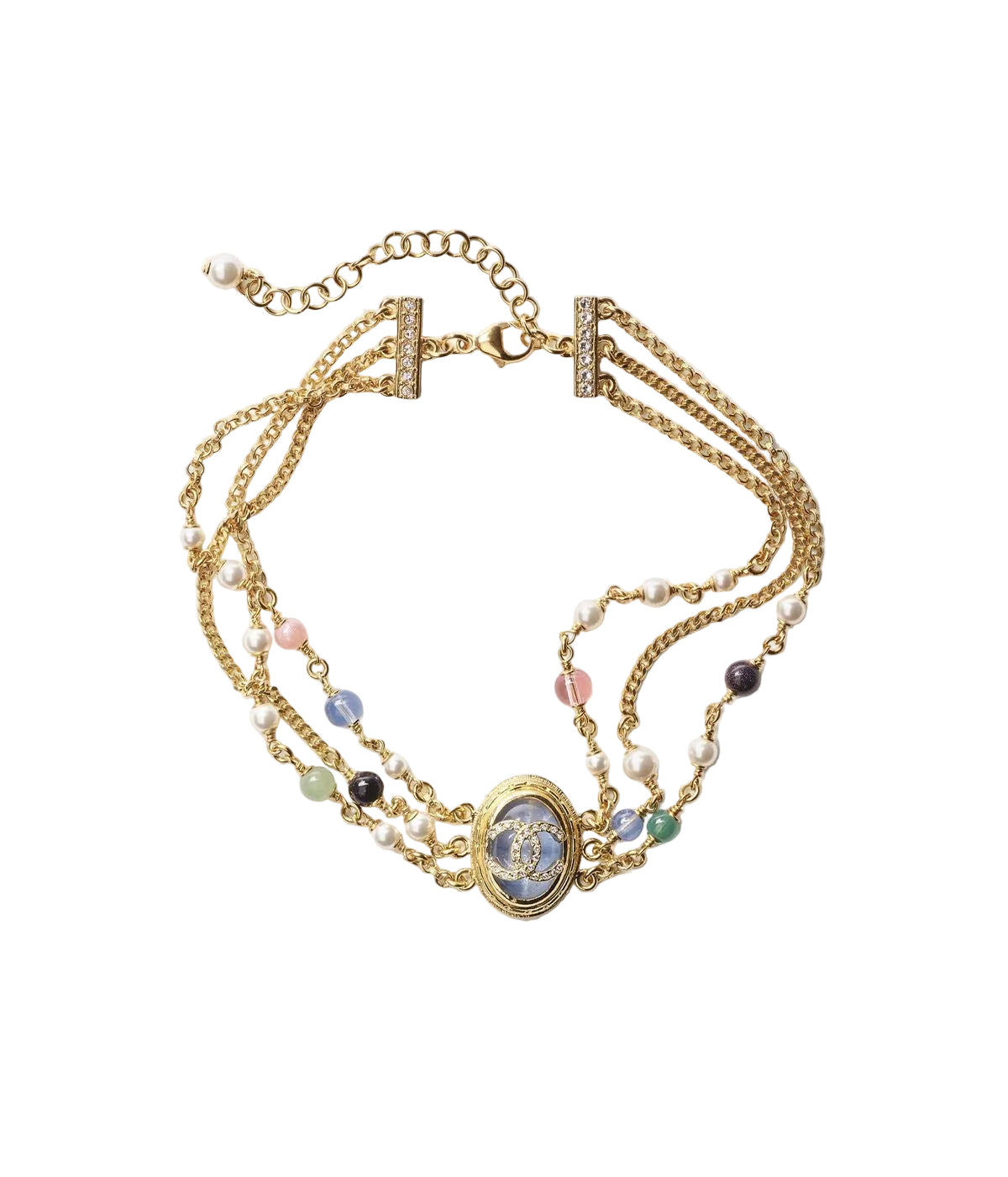 Pastel Pearl & Charm Multi-Layer Bracelet